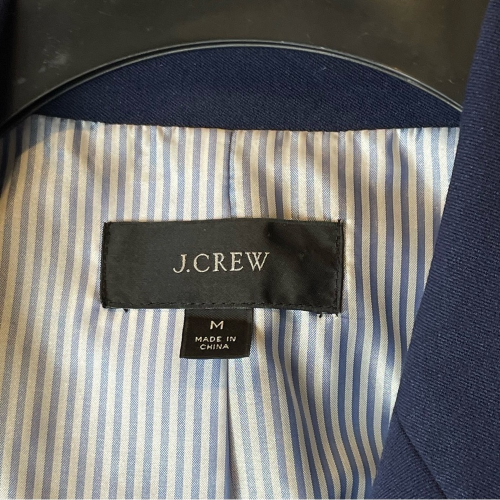 J Crew Navy Blue Blazer 2020 K2899 - Size M - Picture 11 of 12
